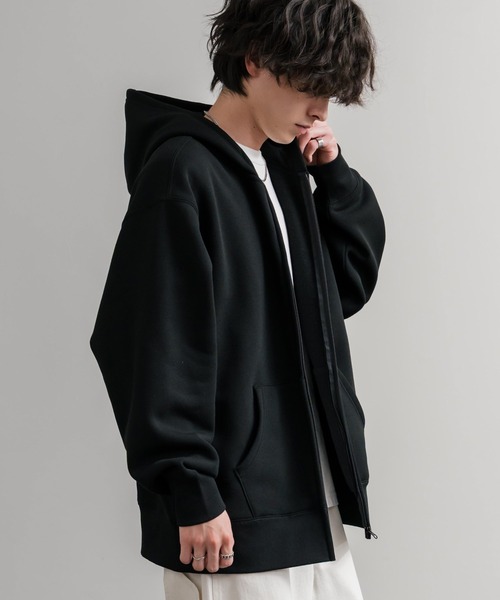 「Rocky Monroe」 ジップアップパーカー L 杢グレー メンズ_画像3