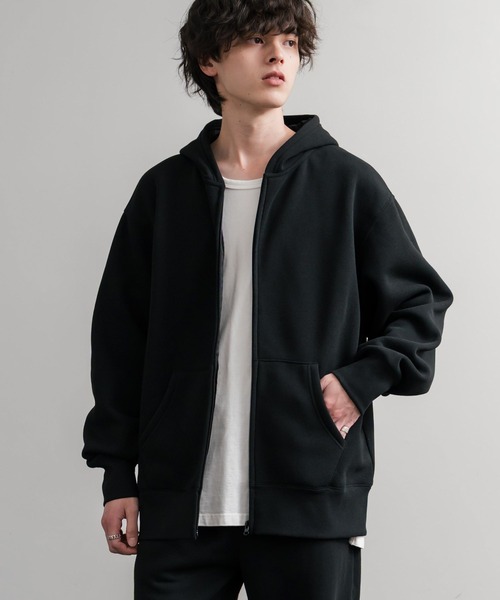 「Rocky Monroe」 ジップアップパーカー L 杢グレー メンズ_画像4