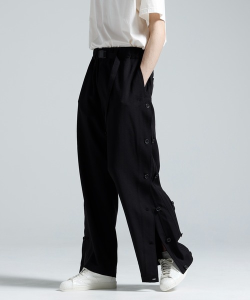 Y-3 ワイドパンツ パンツ SPORT UNIFORM ADATIVE 3 STRIPES PANTS