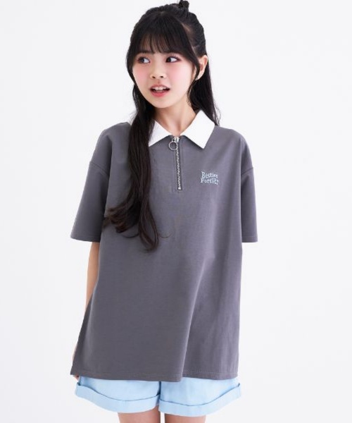 PINK-latte（ピンクラテ） tシャツ 「接触冷感」バックハート衿つき
