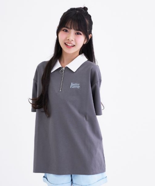 PINK-latte（ピンクラテ） tシャツ 「接触冷感」バックハート衿つき