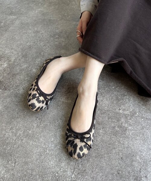 「DouDou」 バレエシューズ 24.5cm ブラック レディース_画像8