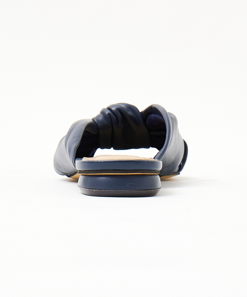 「PICHE ABAHOUSE」 フラットサンダル M ネイビー レディース_画像7