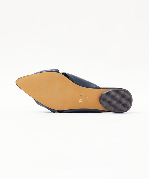 「PICHE ABAHOUSE」 フラットサンダル M ネイビー レディース_画像9
