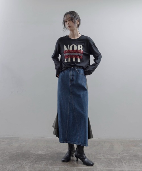 Eimee Law（エイミーロウ） tシャツ フロッキープリント レース