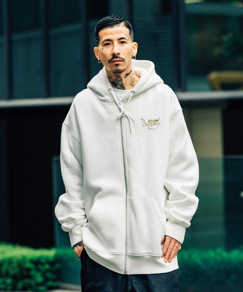 Subciety（サブサエティ） ジップアップパーカー LARGE グレー メンズ