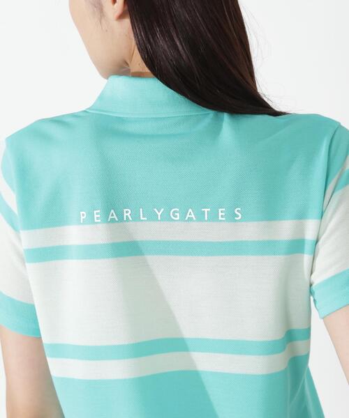 PEARLY GATES（パーリーゲイツ） ポロシャツ ポロ 先染めパネル