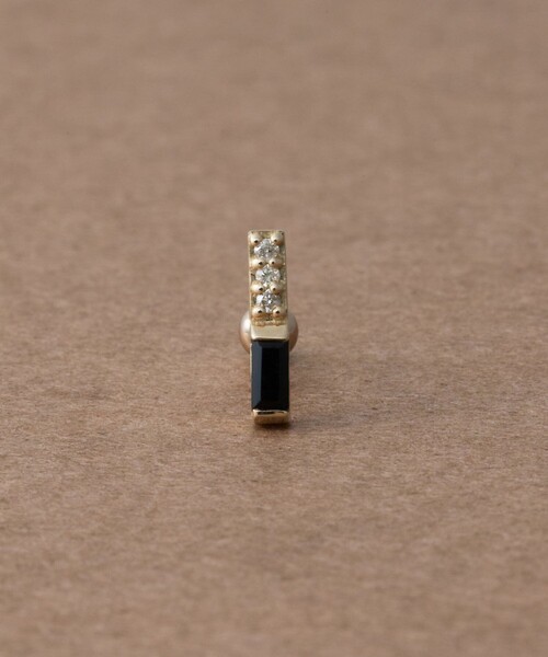 ete bijoux（エテ ビジュー） ピアス 「ピース」 K10YG ダイヤモンド