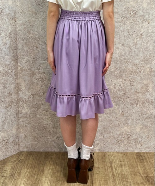 「axes femme POETIQUE」 フレアスカート MEDIUM パープル レディース_画像3