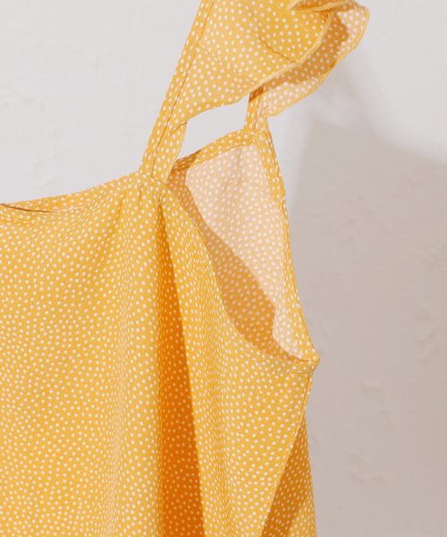 キャミソール ROLLAS ローラス / RUFFLE TANK MINI SPOT ラッフルタンクトップ キャミソール /  RO13046 ROLLA'S キャミソール ROLLAS ローラス / RUFFLE TANK MINI SPOT