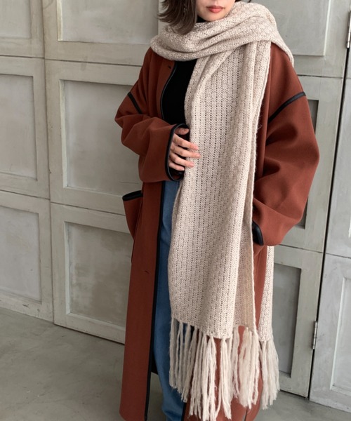 マフラー モヘヤタッチアクリル柄編みフリンジロングニットマフラー Zozotown Paypayモール店 通販 Paypayモール マフラー モヘヤタッチアクリル柄編みフリンジロングニットマフラー Zozotown Paypayモール店 通販 Paypayモール