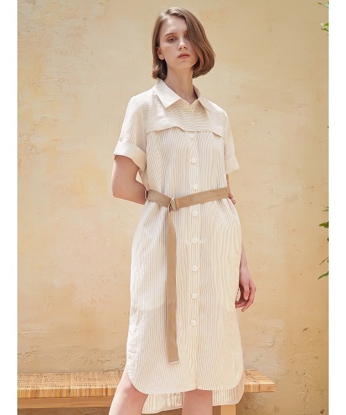 定番特価 ワンピース シャツワンピース リネンストライプシャツワンピース / Linen Stripe Shirt One-Piece ZOZOTOWN PayPayモール店 - 通販 - PayPayモール お得正規店