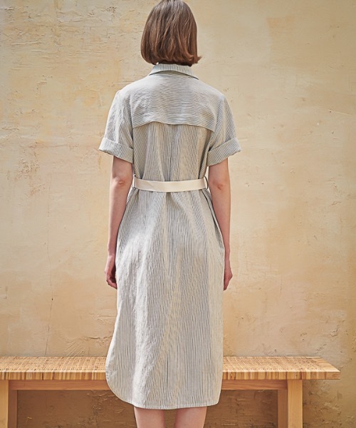 定番特価 ワンピース シャツワンピース リネンストライプシャツワンピース / Linen Stripe Shirt One-Piece ZOZOTOWN PayPayモール店 - 通販 - PayPayモール お得正規店