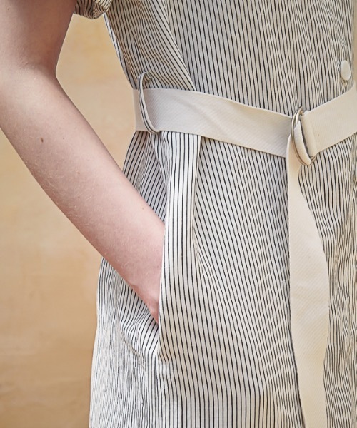 定番特価 ワンピース シャツワンピース リネンストライプシャツワンピース / Linen Stripe Shirt One-Piece ZOZOTOWN PayPayモール店 - 通販 - PayPayモール お得正規店