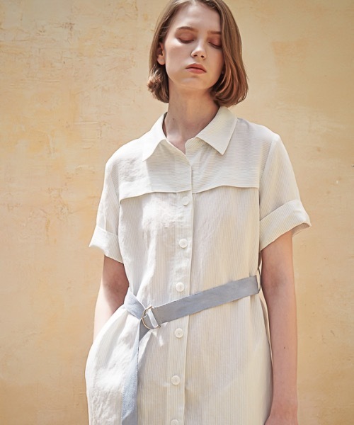 定番特価 ワンピース シャツワンピース リネンストライプシャツワンピース / Linen Stripe Shirt One-Piece ZOZOTOWN PayPayモール店 - 通販 - PayPayモール お得正規店