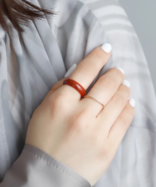 ANEMONE（アネモネ） 指輪 リング カラーアゲートリング レディース