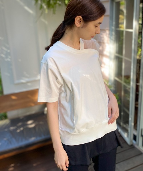 tシャツ スリットチュールデザインTee レディース tシャツ スリットチュールデザインTee レディース : ZOZOTOWN