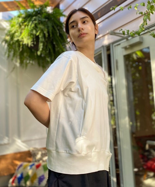 tシャツ スリットチュールデザインTee レディース : ZOZOTOWN