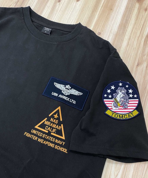 AVIREX（アヴィレックス） tシャツ TOP GUN PATCH ＆ PRINT T-SHIRT