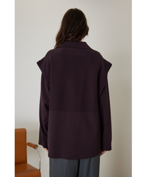 RIM.ARK ベスト ジレ Pin-tuck knit vest レディース : ZOZOTOWN Yahoo