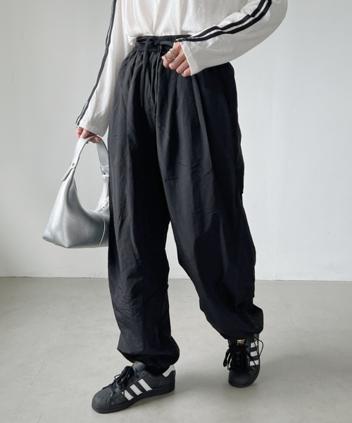 パンツ レディース ボリュームパラシュートパンツ : ZOZOTOWN