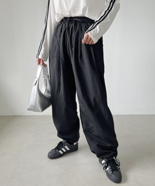 パンツ ボリュームパラシュートパンツ レディース : ZOZOTOWN