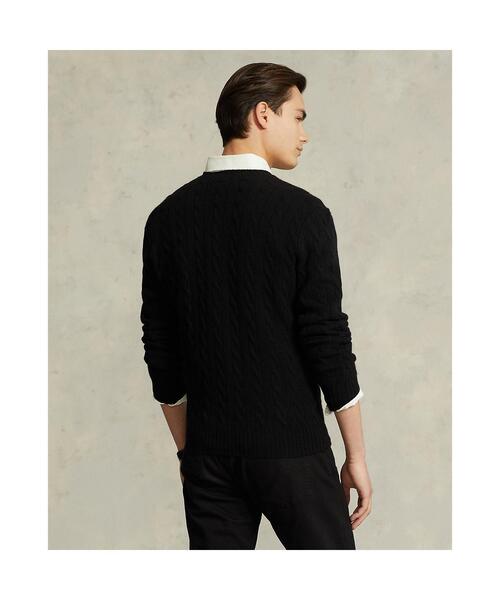 Polo Ralph Lauren ケーブルニット　ネイビー　カシミヤ POLO RALPH LAUREN（ポロ ラルフ ローレン）】ケーブルニット