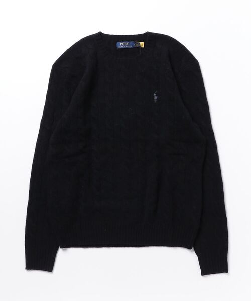 Polo Ralph Lauren ケーブルニット　ネイビー　カシミヤ POLO RALPH LAUREN（ポロ ラルフ ローレン）】ケーブルニット