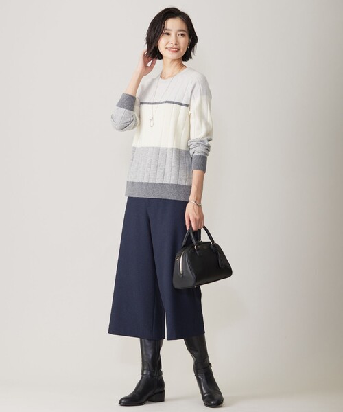 ニット セーター 「洗える」WOOL BLEND AIR カラーブロック ニット レディース 洗える】WOOL BLEND AIR カラーブロック ニット / J.PRESS