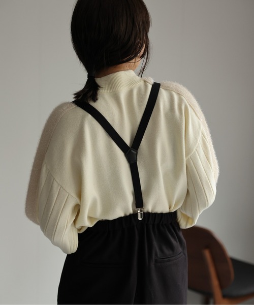 ap retro ニット セーター ラメラインニットプルオーバー