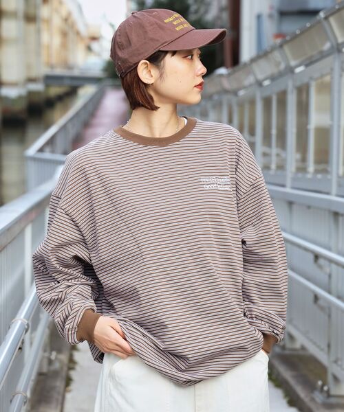 ボーダー ロゴ ロンＴ LOGO BORDER LS TEE / PURPLE×GREEN | TOoKA BASE