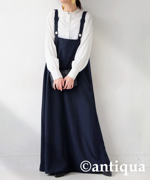 antiqua⭐サロペスカート⭐おまけ付き antiqua デニム サロペスカート スカート レディース ボトムス