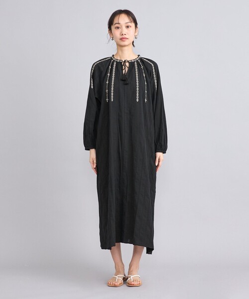 coen（コーエン） ワンピース MARKET（マーケット）配色刺繍カフタン