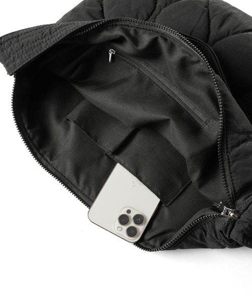 黒 ナイロン ショルダーバッグ　meltum meltum ショルダーバッグ ×PACKING COMPACT DRAWSTRING BAG