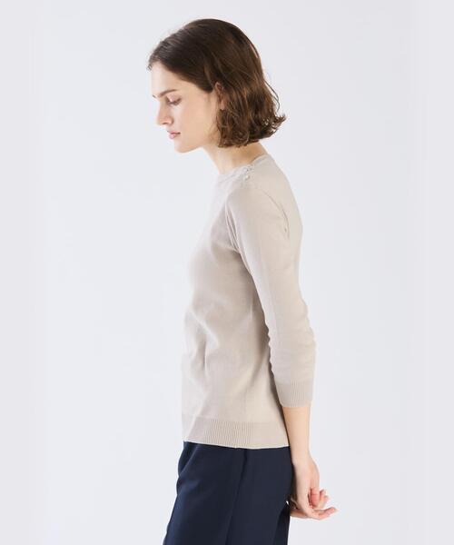 ニット セーター J155 TS コットンニットカットソー レディース agnes b. ニット セーター J155 TS コットンニットカットソー