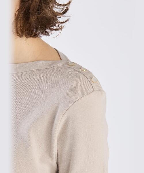 ニット セーター J155 TS コットンニットカットソー レディース agnes b. ニット セーター J155 TS コットンニットカットソー