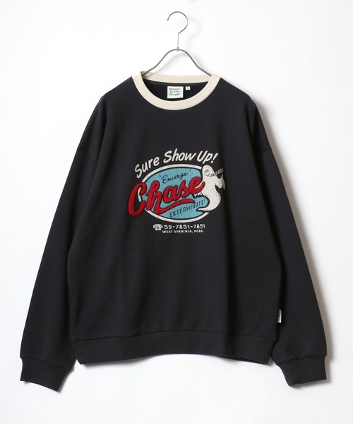 すぐにお届け♪ wtw シンプル サイドロゴ スウェット LOGOS トレーナー スウェット 2024AW LOGOS/ロゴス シープボア