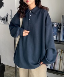 値下げ【24SS 新作 / 一部店舗限定】WOMENS 襟付き半袖スウェット トレーナー スウェット 襟付きポロスウェットトレーナー