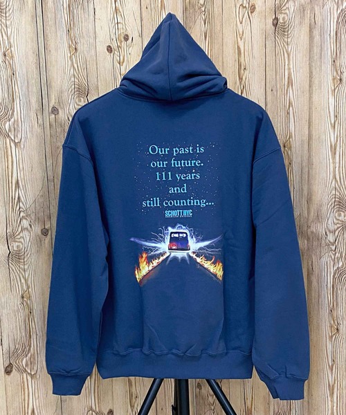 Schott ショット OUR PAST IS OUR FUTURE HOODED SWEAT パーカー Schott N.Y.C パーカー OUR PAST IS FUTURE HOODED SWEAT メンズ
