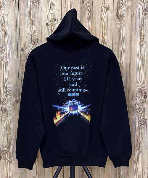 Schott ショット OUR PAST IS OUR FUTURE HOODED SWEAT パーカー Schott N.Y.C パーカー OUR PAST IS FUTURE HOODED SWEAT メンズ