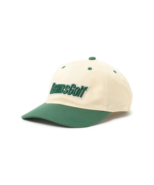 BEAMS GOLF キャップ 帽子 配色ロゴ メンズ レディース