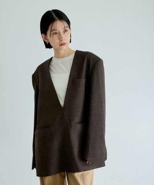 ADAM ET ROPE'（アダムエロペ） ブラウス シャツ ジャケットライク