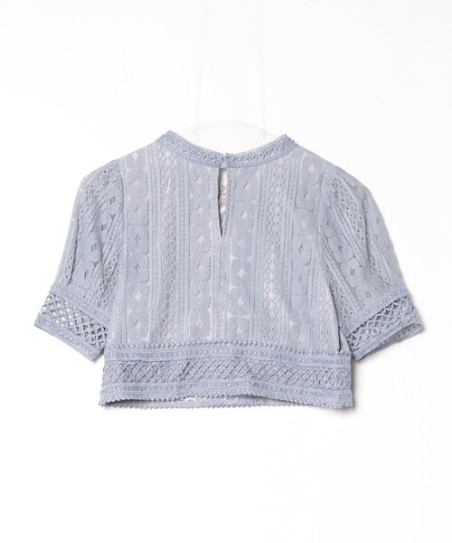 「Noela」 半袖ブラウス X-SMALL ブルー レディース Noela 「Noela」 半袖ブラウス X-SMALL ブルー レディース