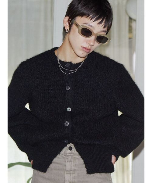 VEQUM カーディガン 「VEQUM」CREW NECK FLUFFY CD レディース