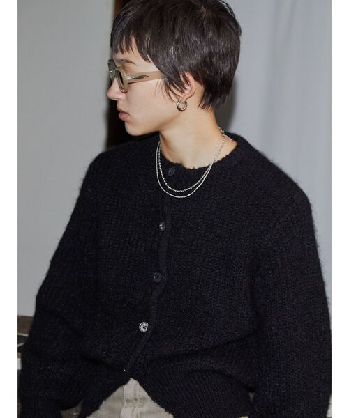 VEQUM カーディガン 「VEQUM」CREW NECK FLUFFY CD レディース