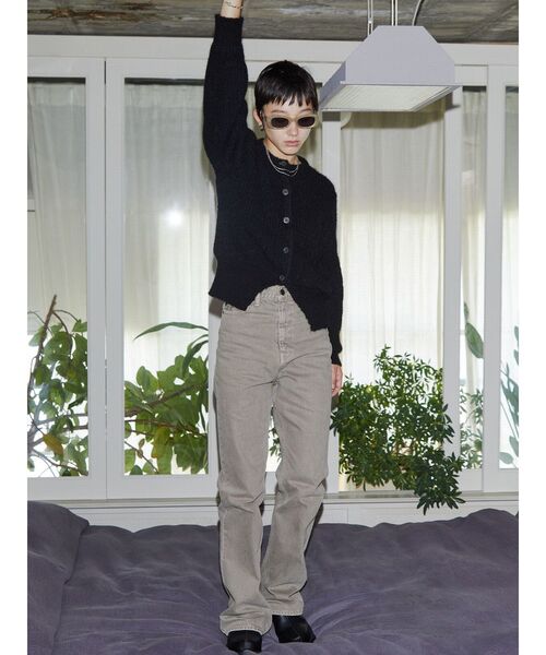 VEQUM カーディガン 「VEQUM」CREW NECK FLUFFY CD レディース