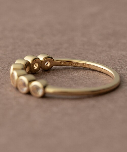 【エテ】 ete ラブラドーライト リング K10 9号 ete（エテ） 指輪 リング 「オーロラ」 K10YG ラブラドーライト リング