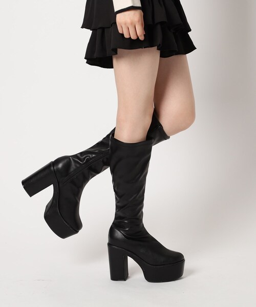 cs T&P（シーエスティーアンドピー） ブーツ 厚底ロングブーツ