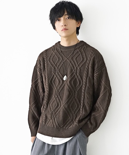 MinoriTY（マイノリティ） セーター ニット 「MinoriTY」袖ルーズ