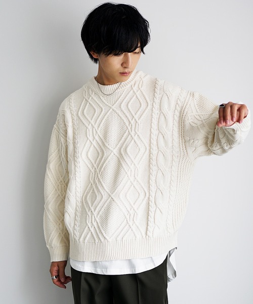 MinoriTY（マイノリティ） セーター ニット 「MinoriTY」袖ルーズ
